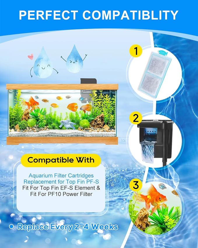 16 Pack Fish Tank Filters Compatible - Image 6