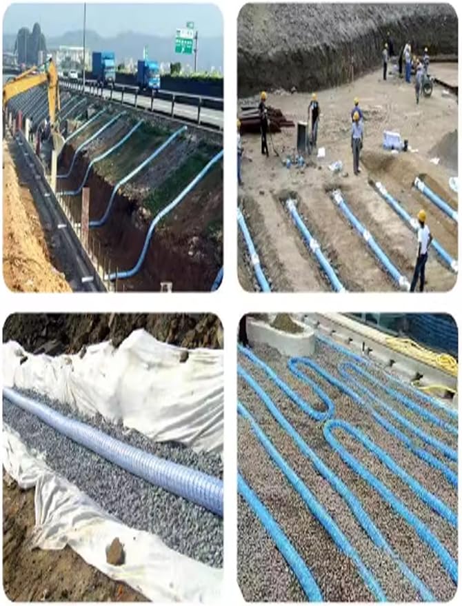 French Drain Pipe for Garden Lawn - 8cm Perforated Drainage Pipe - Image 7