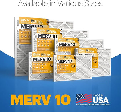 BNX TruFilter 16x20x1 MERV 10 AC Furnace Air Filter - Image 7