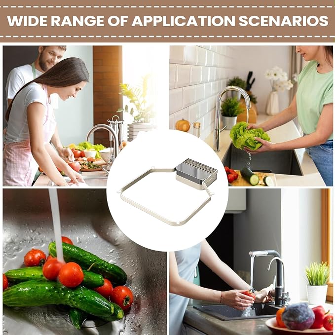 Sink Food Strainer, Suction Cup Drain Basket, Easy Filter - Image 7