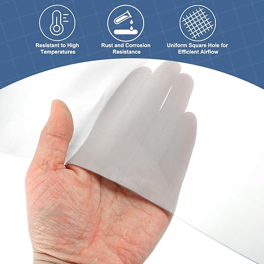 uxcell 400 Mesh 39" x 10" Woven Wire Mesh, 316 Stainless Steel Air Vent Filter - Image 5