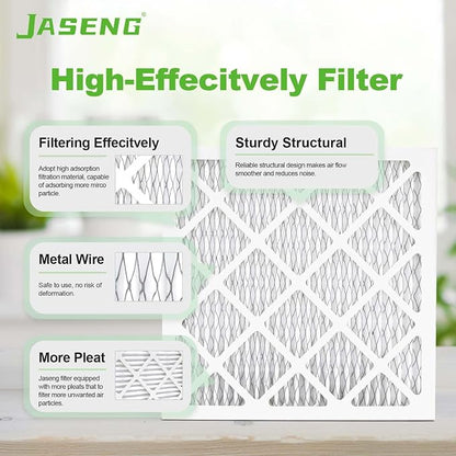 14x14x1 Air Filters, MERV 8 Pleated HVAC Furnace Filters - Image 4