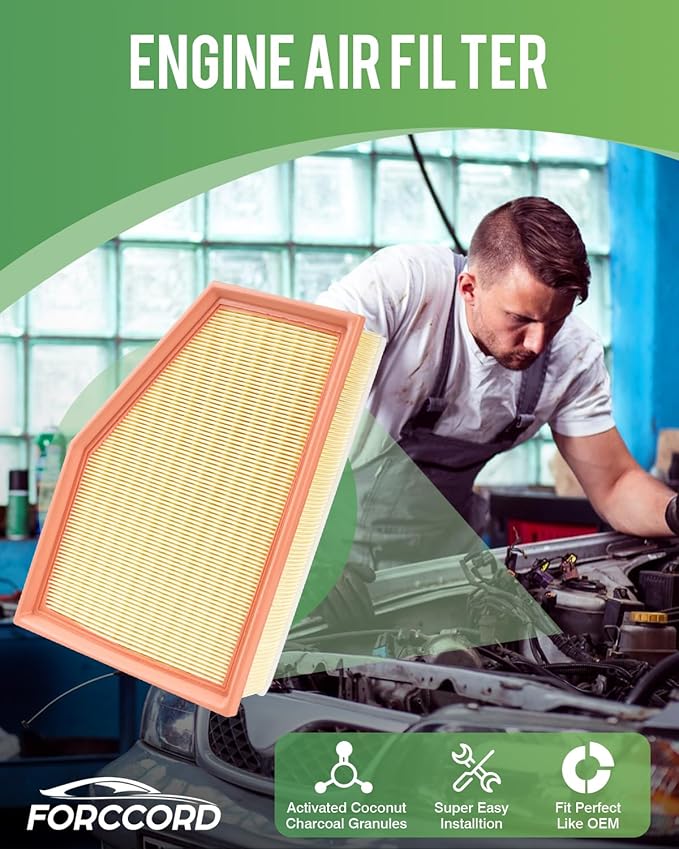 Cabin & Engine Air Filter Fit for Silverado 2500HD/3500HD, GMC Sierra - Image 2
