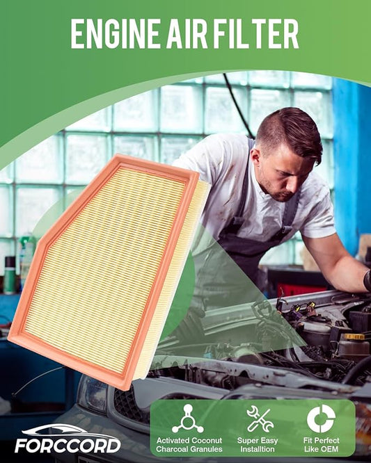 Cabin & Engine Air Filter Fit for Silverado 2500HD/3500HD, GMC Sierra - Image 2