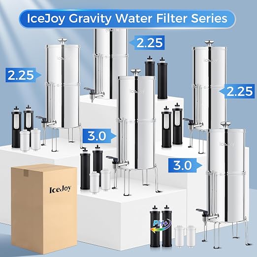 IceJoy 0.01μm Ultra-Filtration Gravity Water Filter System, 2.25G Stainless - Image 9