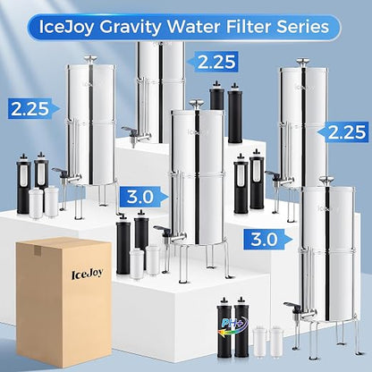 IceJoy 0.01μm Ultra-Filtration Gravity Water Filter System, 2.25G Stainless - Image 9