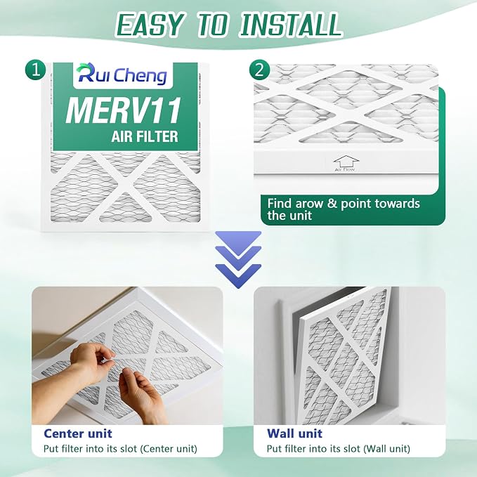 6 Pack Updated 6x10x1Air Filter, pertain Merv 11 HVAC Pleated A/C Furnace - Image 4