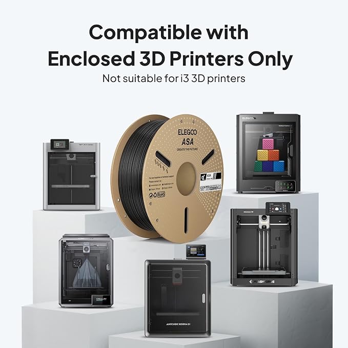 ELEGOO ASA Filament 1.75mm White 4KG, UV & Weather Resistant 3D Printer - Image 7