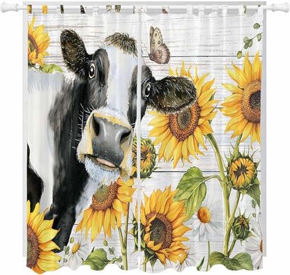 Retro Farmhouse Floral Living Room Curtains 96 Inch Length, Window Curtains Tab by Unknown