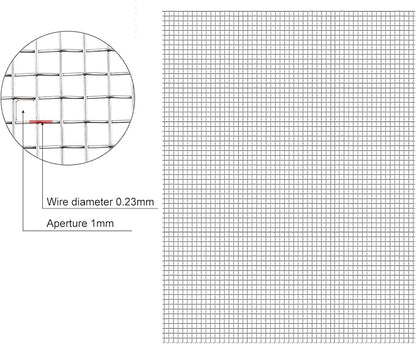 Stainless Steel Woven Wire Mesh, 304 Metal Mesh Sheet, 16 Mesh, Anti-Rust & - Image 3