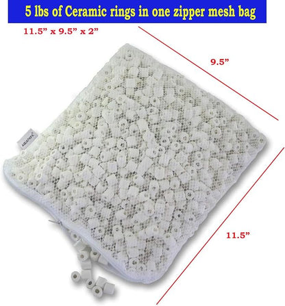AQUACITY Premier Bulk Bio Ceramic Rings Filter Media - Image 2