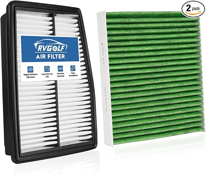 Engine+Cabin Air Filters Fit for HYBRID Hyundai Santa Fe 21-25, Sonata 20-25 by RVgolf