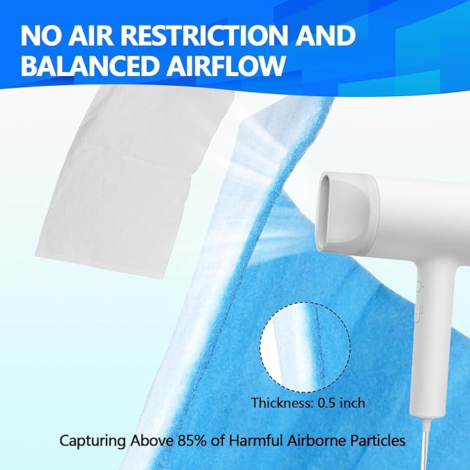 14" x140" Air Vent Filters, Cut to Fit Air Filter, MERV 8 Triple Vent Filter - Image 4