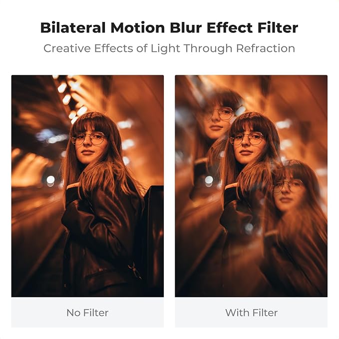K&F CONCEPT 82mm Bilateral Blur Ghost Motion Filter Super Speed Effects - Image 3