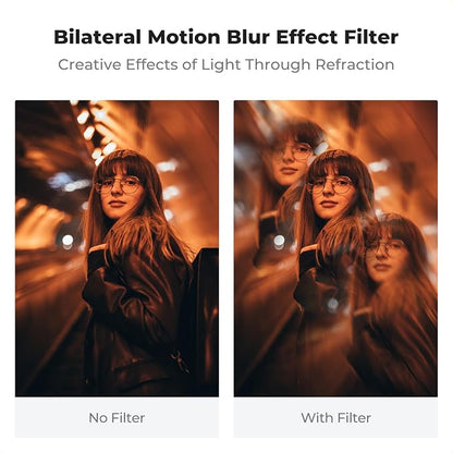 K&F CONCEPT 82mm Bilateral Blur Ghost Motion Filter Super Speed Effects - Image 3