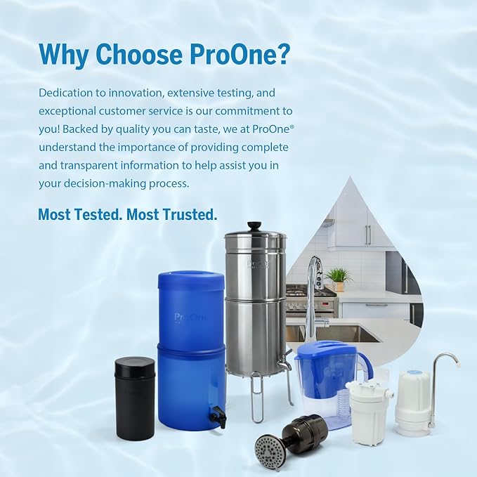 ProOne 9-Inch Gravity Water Filter Replacement G-Series 4-Pack - Image 5