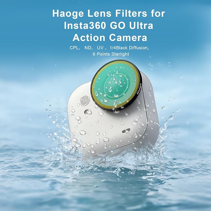 Haoge ND Filter Kit for Insta360 GO Ultra, ND8 ND16 ND32 ND64, 4 Pack Light - Image 4