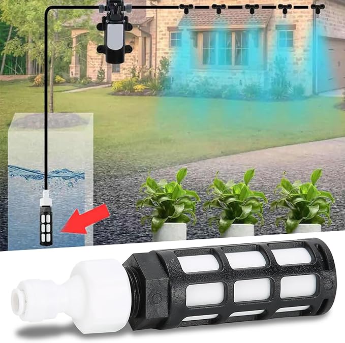 Portable Water Inlet Filter for Misting System – Self-Priming Water Filter - Image 3