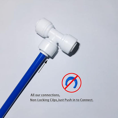 YZM Straight Male Thread Adapter 1/4" Male x 3/8" OD Tube Quick Connector - Image 3