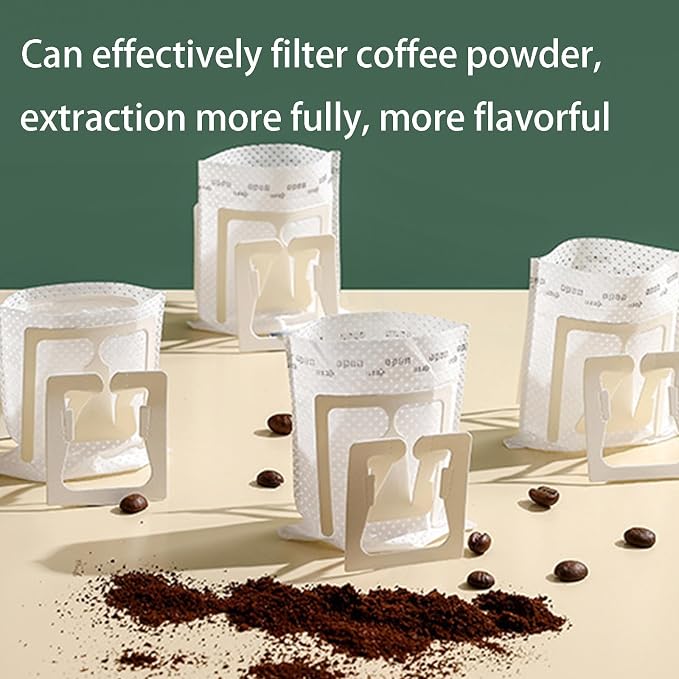 SZLYTYUN 50PCS Portable Coffee Filter Paper Hanging Ear Drip Coffee Single - Image 5