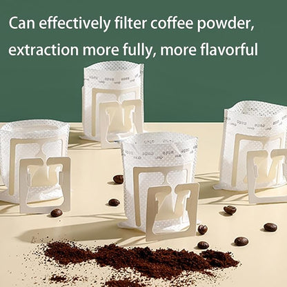 SZLYTYUN 50PCS Portable Coffee Filter Paper Hanging Ear Drip Coffee Single - Image 5