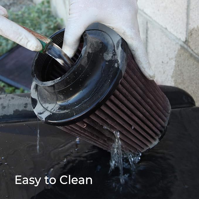 K&N Universal Clamp-On Air Filter: High Performance, Replacement Engine Filter: - Image 8