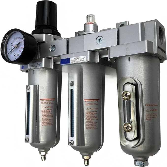 3/4" NPT Heavy Duty Compressed Air Filter Regulator Coalescing Dsiccant Dryer - Image 5