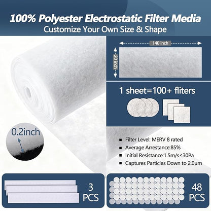 Air Vent Filters, MERV 8 Electrostatic Air Vent Filter - Image 3