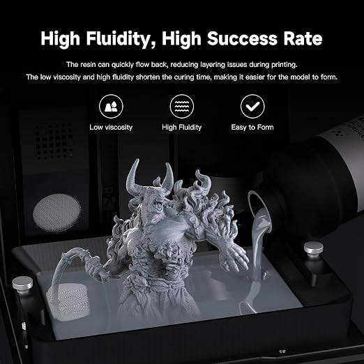 Nova3D ABS-Like 3D Printer Resin 2.0, Enhanced Toughness and Strength, High - Image 3