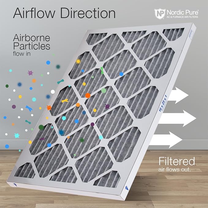 Nordic Pure 18x24x1 Furnace Air Filters MERV 8 Pleated Plus Carbon 12 Pack - Image 8