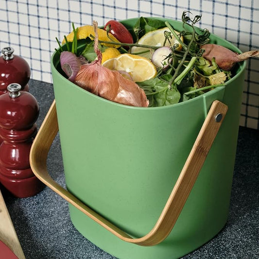 Bamboozle Countertop Compost Bin Kitchen | 1 Gallon | Odorless Composting Bin - Image 2