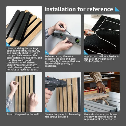 Wood Slat Wall Panel, 3D Soundproof Wall Panels, Large Acoustic Panels - Image 5