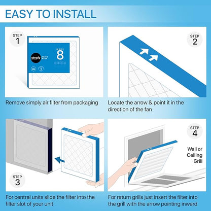 Simply 17x21x1 Air Filter, Merv 8, 6 Pack, - Image 11