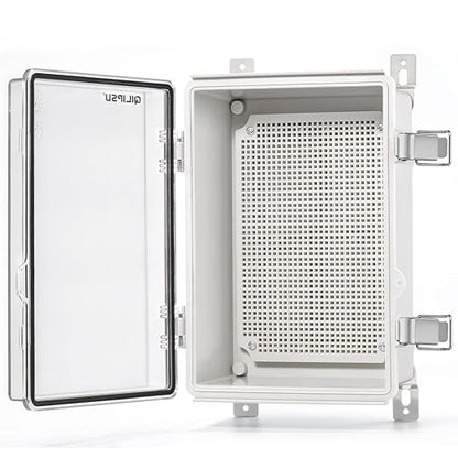 QILIPSU Outdoor WiFi Enclosure, 11.4"x7.5"x5.5" Waterproof Electrical Junction by QILIPSU