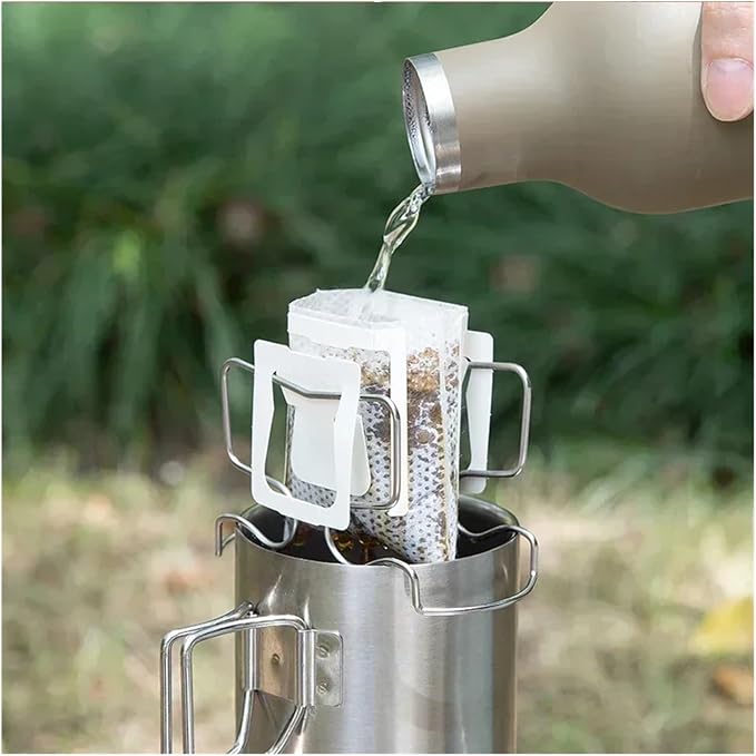 1x Coffee Filter Holder Portable Reusable Outdoor Tea Filters Dripper Baskets - Image 5