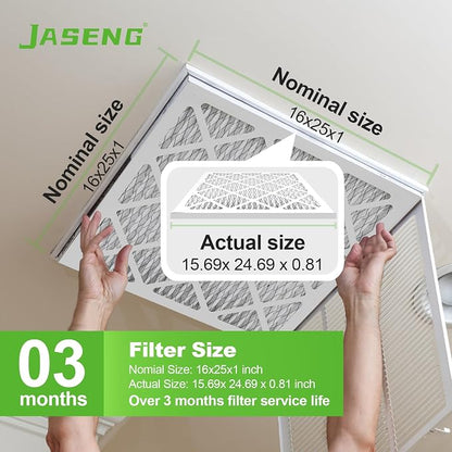 Furnace Filters 16x25x1 MERV 8, MPR 600, 4 Pack Air Filter - Image 2