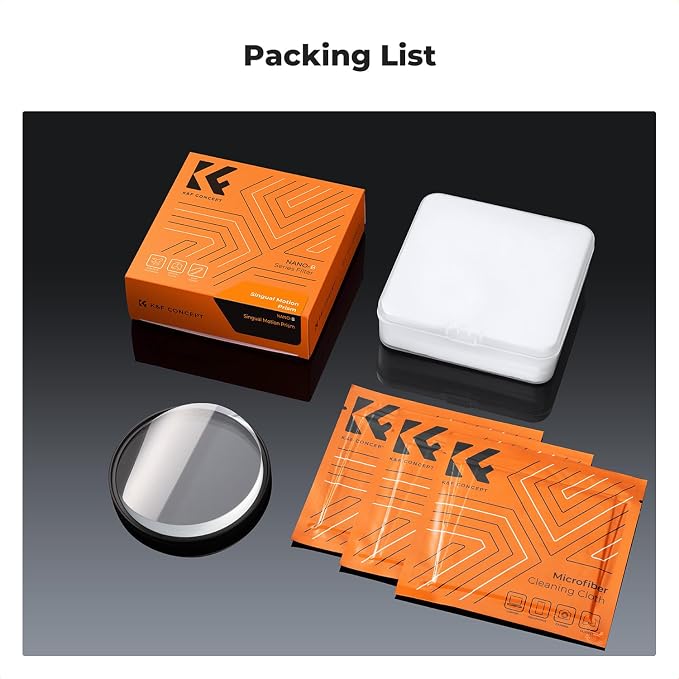 K&F CONCEPT 77mm Unilateral Blur Ghost Motion Filter Super Speed Effects - Image 7