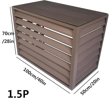 Multifunctional Aluminum Shutter Privacy Fence, Mini Split Cover - Image 2