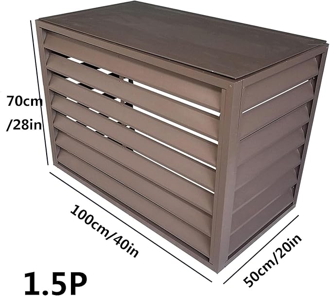 Aluminum Outdoor Condenser Protective Cover, freestanding Enclosure to Cover - Image 2