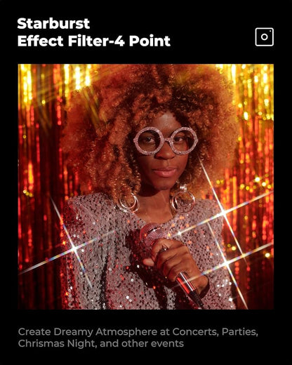 K&F CONCEPT 67mm Star Filters Kit 4 Points 6 Points 8 Points Cross Screen - Image 4
