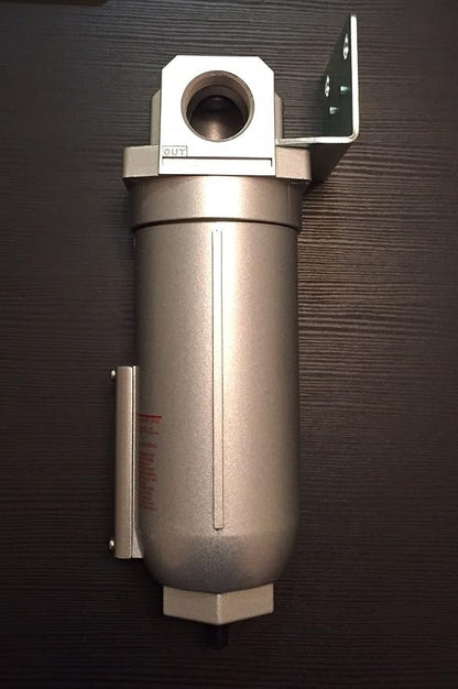 3/4" Inline Air Compressor Water Moisture Filter Trap Separator w/Manual Drain - Image 2