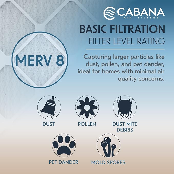 6 Pack HVAC Furnace Air Filters, MERV 8 - Image 4