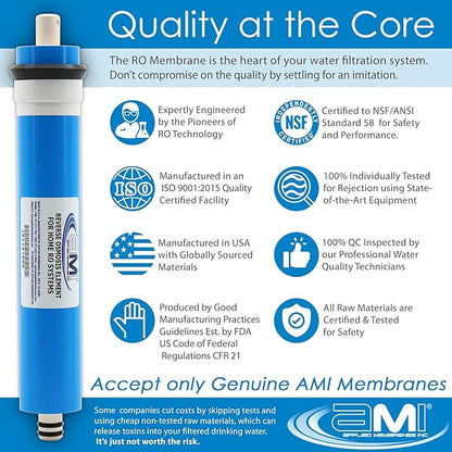 APPLIED MEMBRANES INC. 50 GPD Reverse Osmosis Membrane | RO Membrane Water - Image 3