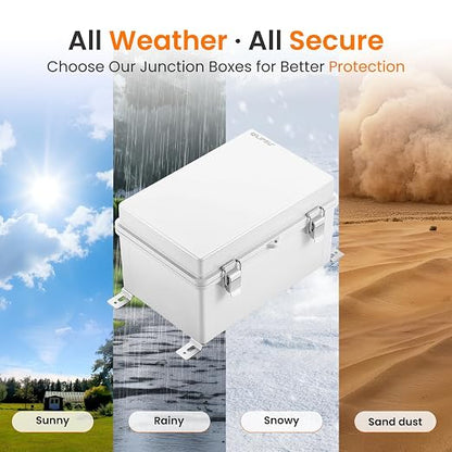 QILIPSU Waterproof Junction Box IP67 Outdoor Plastic Electrical Project - Image 5
