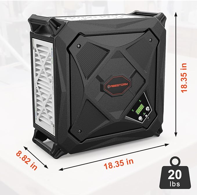 Abestorm 270 Degree Intake Air Filtration System, 780 CFM Workshop Hanging Dust - Image 5