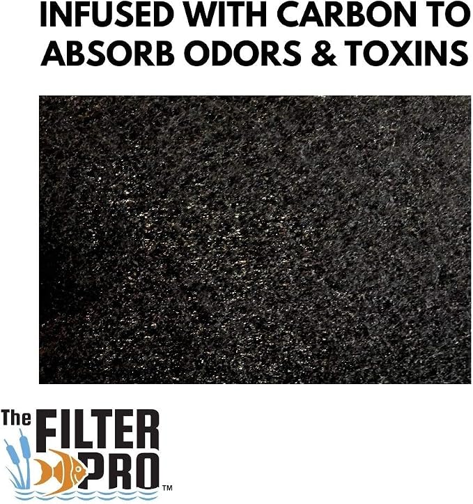 Carbon Fine Filter Media, 3/8" Thick, 5 Pack, Ponds or Water Gardens, Made in - Image 6