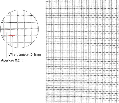 Stainless Steel Woven Wire Mesh, 304 Stainless Steel Woven Wire, 80 Mesh Fly - Image 2