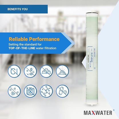 Max Water XLP-4040 Reverse Osmosis 4" x 40" RO Membrane, 2300 GPD | XLP 4040 - Image 6
