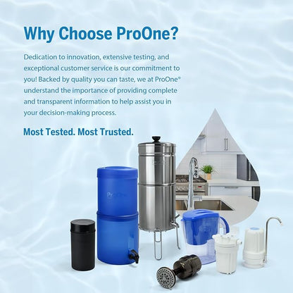 ProOne 9-Inch Gravity Water Filter Replacement G-Series 3-Pack - Image 5