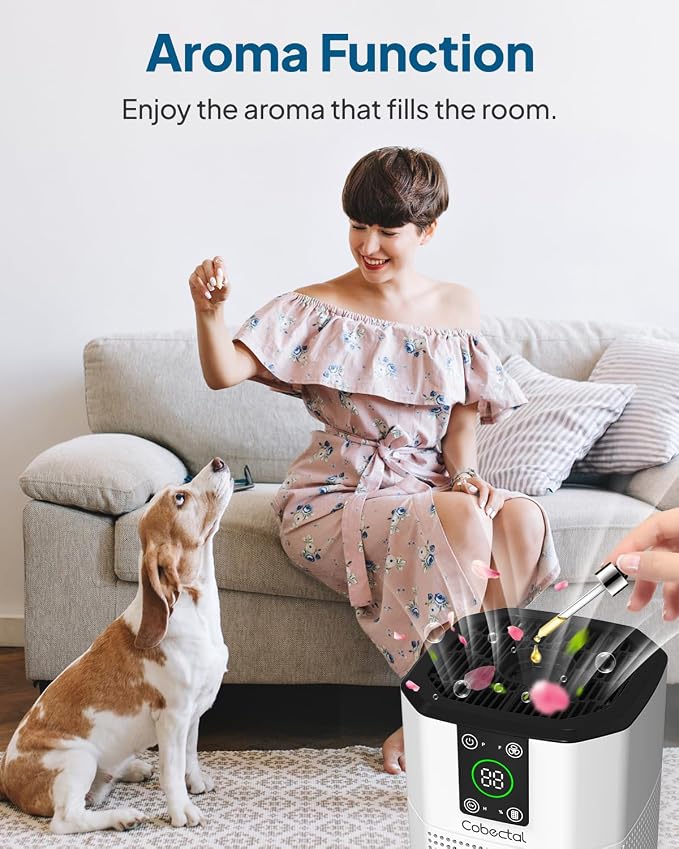 Air Purifier for Home Bedroom, Cobectal Room Air Cleaner - Image 3